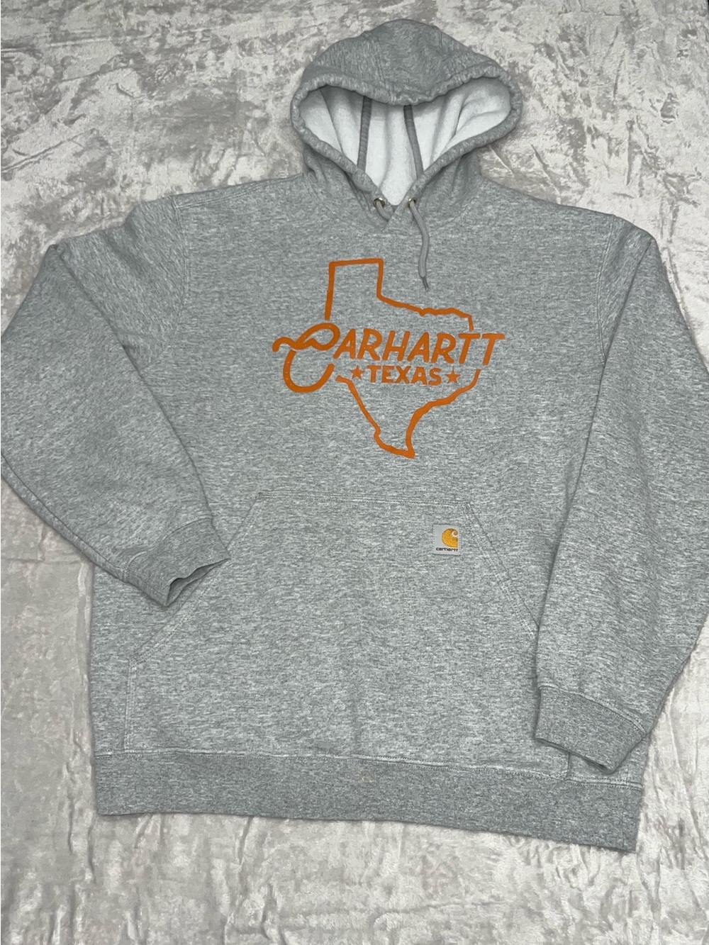 Carhartt Texas Hoodie Men's Large Loose Fit Gray